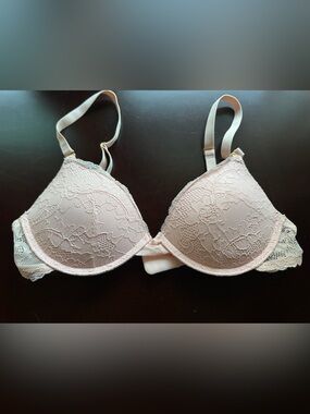 Lace Push-Up Bra - Blush Pink